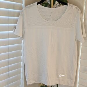 Nike White Mesh T-Shirt